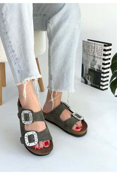 Erbilden نول النعال Nubuck الأخضر