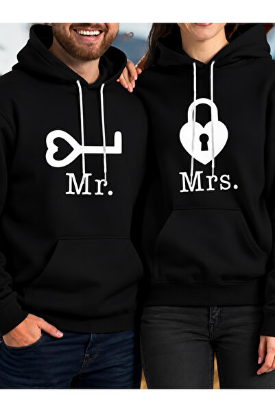 Tarzsokak Renkli Kapşonlu Sweatshirt Çift Sevgili Kombinleri Couple Clothing