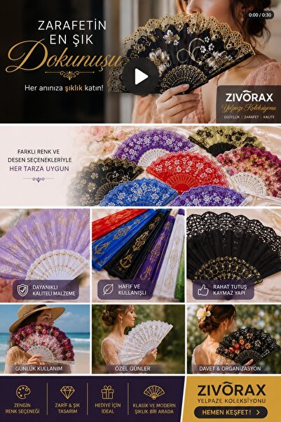SALAZER CO YENİ SEZON ŞIK YELPAZELER