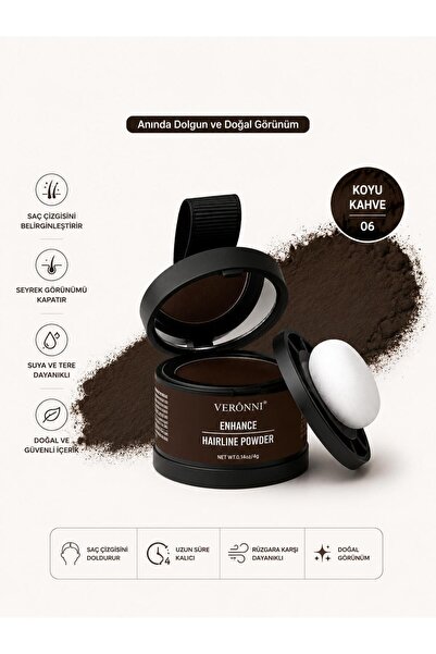 BLUE Skin Care Yeni Nesil Saç Dolgunlaştırıcı Koyu Kahve Pudra | Seyrek Sakal...