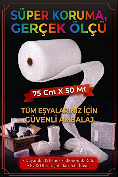 DCA SUPPLY STORE Balonlu Naylon Pat Pat Eşya Koruma Ambalaj Paketleme Rulosu
