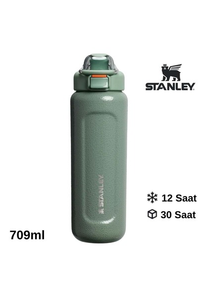 Stanley زجاجة ويلسبرينج سعة 0.70 لتر بغطاء قابل للقفل باللون الكاكي