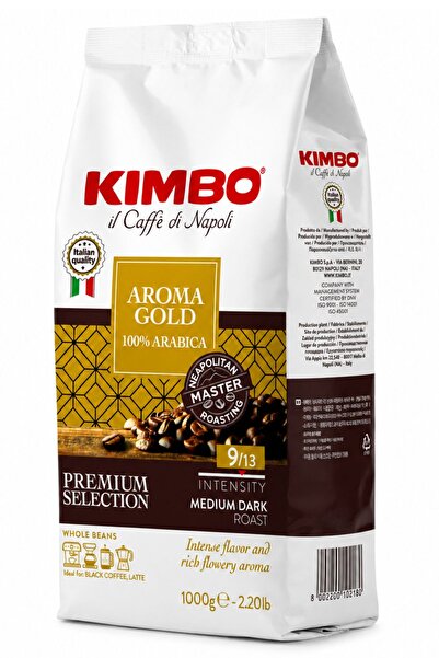 Kimbo Aroma Gold 100% Arabica Çekirdek Kahve (1000 Gr)