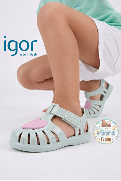 IGOR S10310 Tobby Gloss Love Green Sandale za bebe i decu
