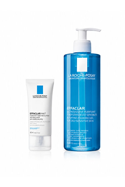 La Roche Posay Evaclar Gel 400ml + Evaclar Anti-Shine Mattifying Moisturizer ...