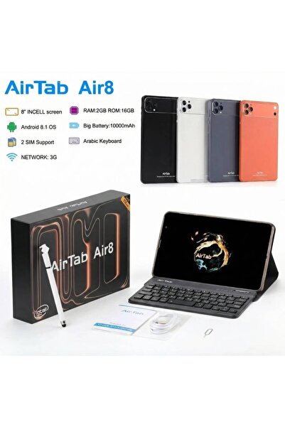 GENERIL جهاز AirTab Air8 Pro بذاكرة وصول عشوائي 24 جيجابايت + ذاكرة تخزين داخ...