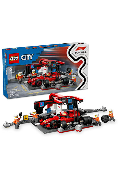 LEGO Σετ Κατασκευής Παιχνιδιού City Ferrari F1 Pit Stop Team 60443 - Για Ηλικ...