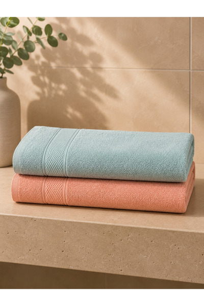 Rimo Home 2 adet 40x70 havlu el yüz banyo