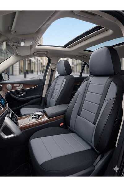 Mevas غطاء مقعد من سلسلة Veloce Smoked متوافق مع سيارة Geely FC، مجموعة كاملة