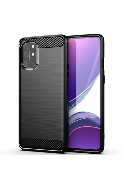 Techsuit Husă pentru OnePlus 8T - Silicon Carbon - Negru