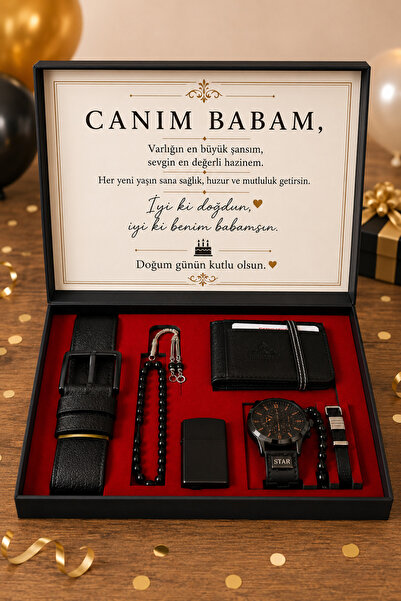 Doğum Günü Hediyesi Hediyelik Babalar İçin Tam Set