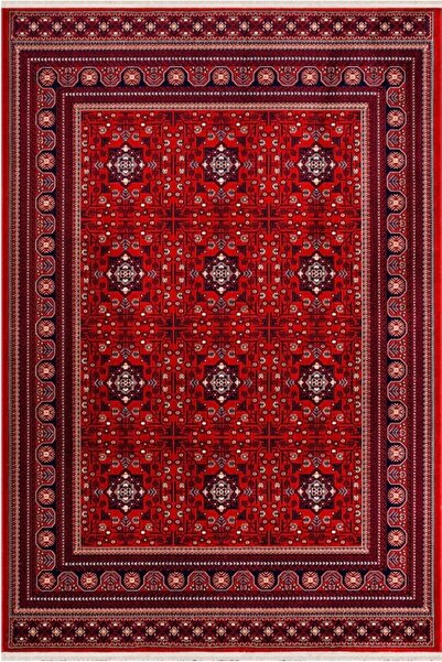 Dinarsu Asya Klasik Etnik Desenli %100 Polyester Yumuşak Dokulu Bordo Salon O...