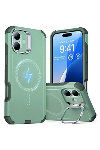 ESR Husa pentru iPhone 16 - Cyber Armor Kickstand - Green
