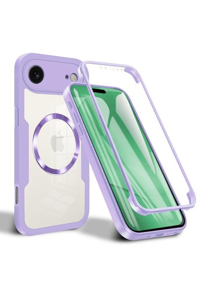 Techsuit Husă pentru iPhone 17 Air + Folie - ColorVerse 360 MagSafe Series - Mov