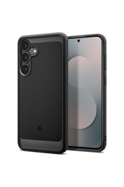 Spigen Husa pentru Samsung Galaxy S25 FE - Rugged Armor - Matte Black