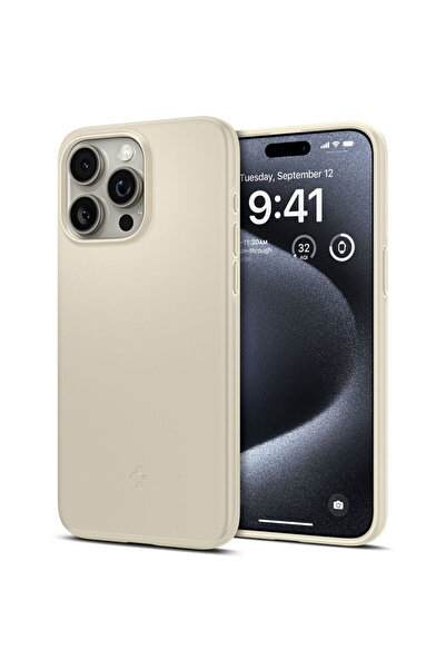 Spigen Husa pentru iPhone 15 Pro - Thin Fit - Mute Beige