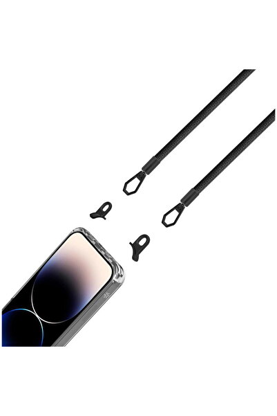 Celly FREEDOM CASE - Husă iPhone 14 Pro Max + șnur negru [FREEDOM]