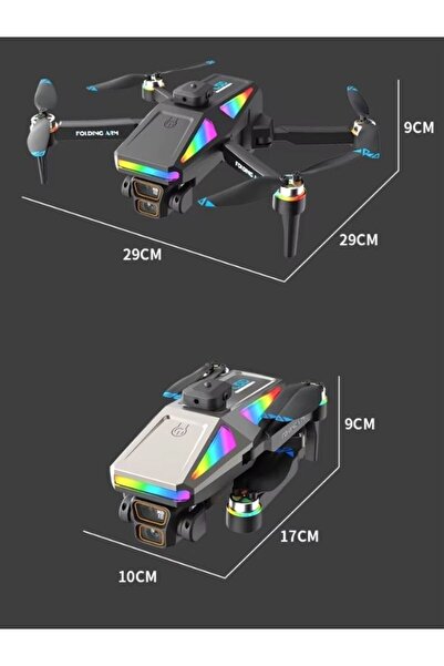 Unico Taşıma Çantalı, Tek Batarya, Brushless Motorlu 720P HD Drone, 360 Derece Dönebilen Drone