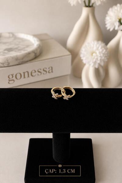 GONESSA Xuping X Design Gold Non-Tarnish Earrings with Stones