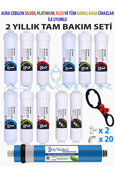 Ihlas Aura Plus Silver Platinum Compatible 2-Year Filter Maintenance Set Filter Set