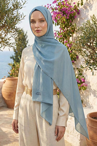 Armine Trend Krinkıl Şifon Şal - ATSKRN-34 - Su Yeşili