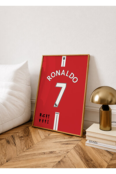 Base Concept Ronaldo 7 ManU Poster Tablo (Çerçeveli)