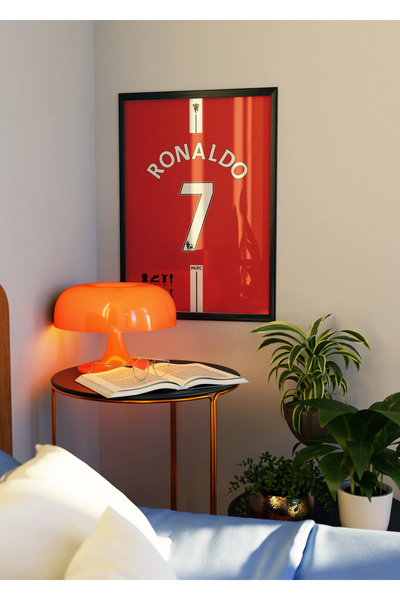 Base Concept Εκτύπωση αφίσας με σχέδιο φανέλας Ronaldo 7 ManU (με πλαίσιο)