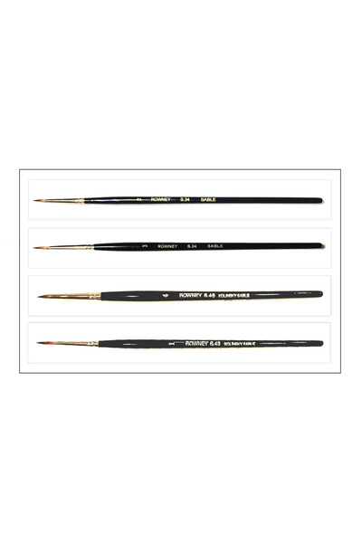 Daler Rowney Kolinsky Sable Seri 34 43 46 Hakiki Samur Suluboya Guaj Tezhip 4...