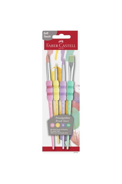 Faber Castell SET DE 4 PENSE PASTEL CU AȚAȚĂ MOALE FABER-CASTELL