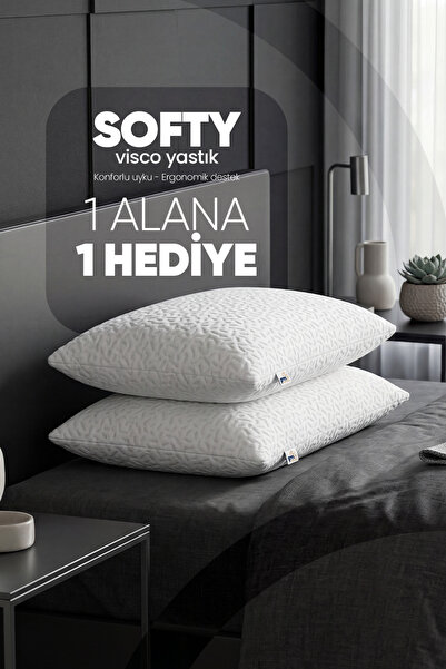Pillow Market Softy Ortopedik Visco Yastık 2'li Set - Boyun Destekli Yıkanabi...