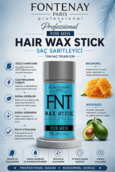 Fontenay Hair Wax Stick 75gr - Saç Sabitleyici Berberstıckwax For Men