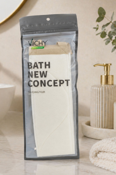 VICHY ليفة الاستحمام - ليفة تنظيف الجسم المصنوعة من الفوم VCHY-6991
