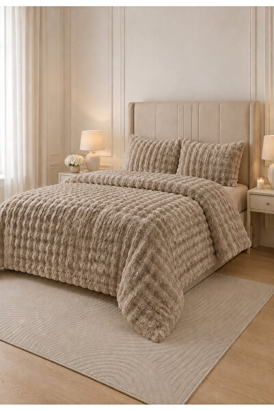 LALHOME Loria Plush Double Bedspread 220X240Cm Honeycomb Pattern Fiber Filled...