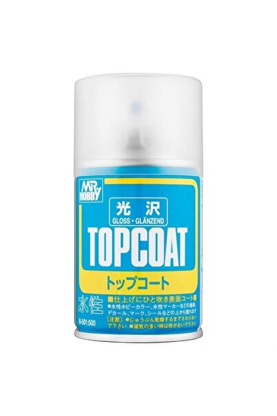 Mr. Hobby Mr.Hobby B-501 86 ml. Mr.Top Coat, Parlak Vernik, Sprey Model Boyası