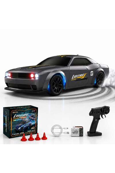 Timebox Mașină de jucărie RC pentru drift, 4WD, telecomandată, viteză mare, s...