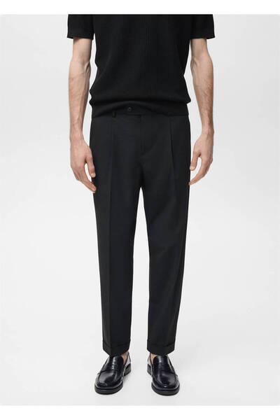 MANGO Man Boston regular fit kumaş pantolon