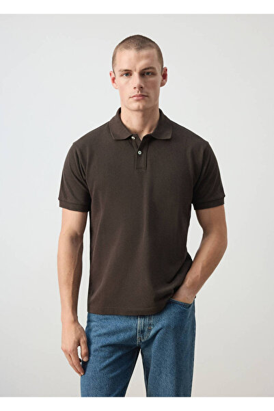 MANGO Man Regular kesim pamuklu pike polo gömlek
