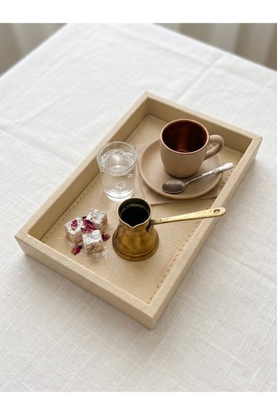 derisunum design Leather Presentation Tray - Jewelry, Watch, and Key Organizer (29X19 cm)