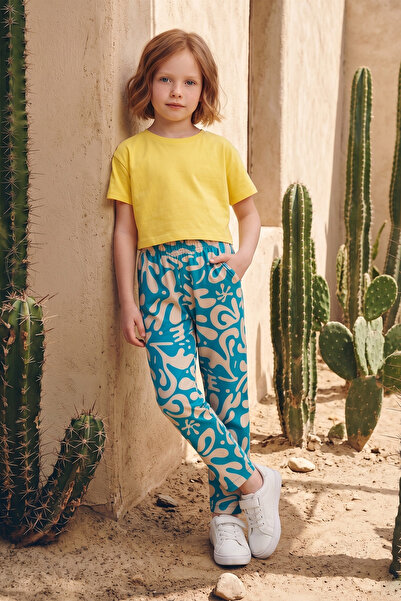 Fulla Moda cu model Pantaloni pentru fete cu talie elastică