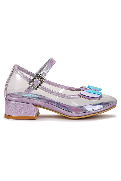 Kiko Kids Rosella Unicorn Kız Çocuk Topuklu Abiye Şeffaf Ayakkabı