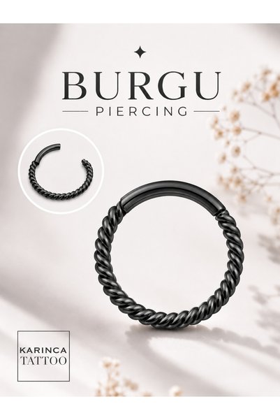 Karınca Piercing Burgu Kulak Tragus Dudak Smiley Conch Orbital Rook Snug Dait...