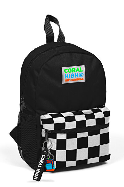 Coral High Rucsac Little Nest, cu model de tablă neagră, două compartimente 2...