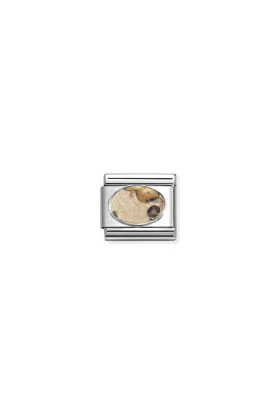 NOMİNATİON Composable Classic Dekoratif Link - Taşlar Oval - Leopar Jasp Mat ...