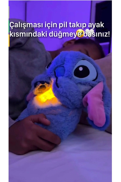 aydogdushopping Nefes alan stitch uyku arkadaşı stitch peluş sevimli stitch