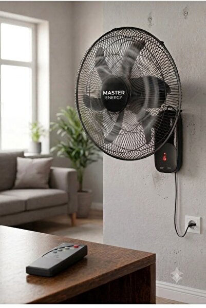 by forever Duvar Vantilatörü 18” 6 Hız Ayarı Uzaktan Kumandalı 60 W Metal ve ...