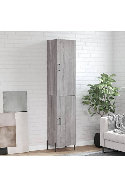 Concept Dulap înalt, gri sonoma, 34,5x34x180 cm, lemn prelucrat
