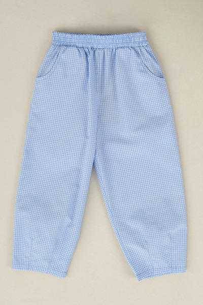 Mioma Kids Checkered Trousers Baby Blue