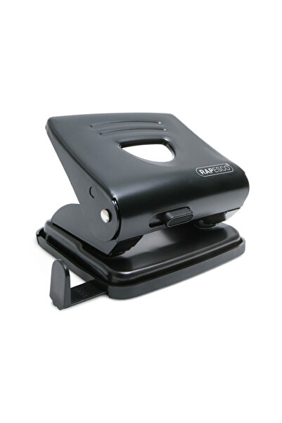 Rapesco Perforator metalic cu 2 perforații, 25 de coli, diverse culori, negru