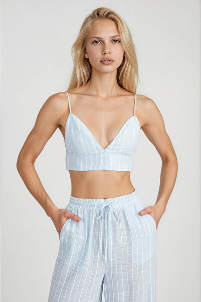 Vitrin Rope Strap Striped Bustier