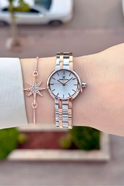 Daniel Klein Bakır Silver Renk 24 Ay Garantili 25 Mm Kadın Kol Saati
